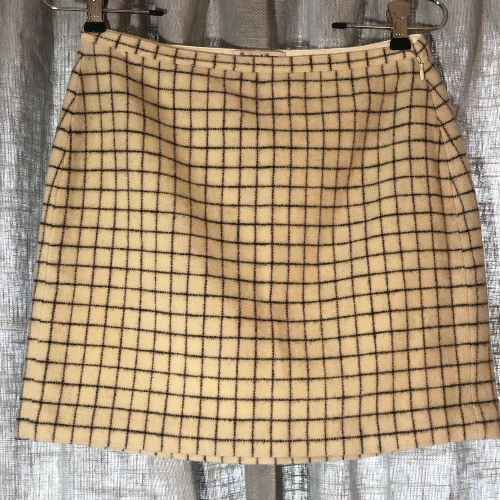 MADEWELL|WOOL MINI SKIRT BLACK AND WHITE|SZ 2